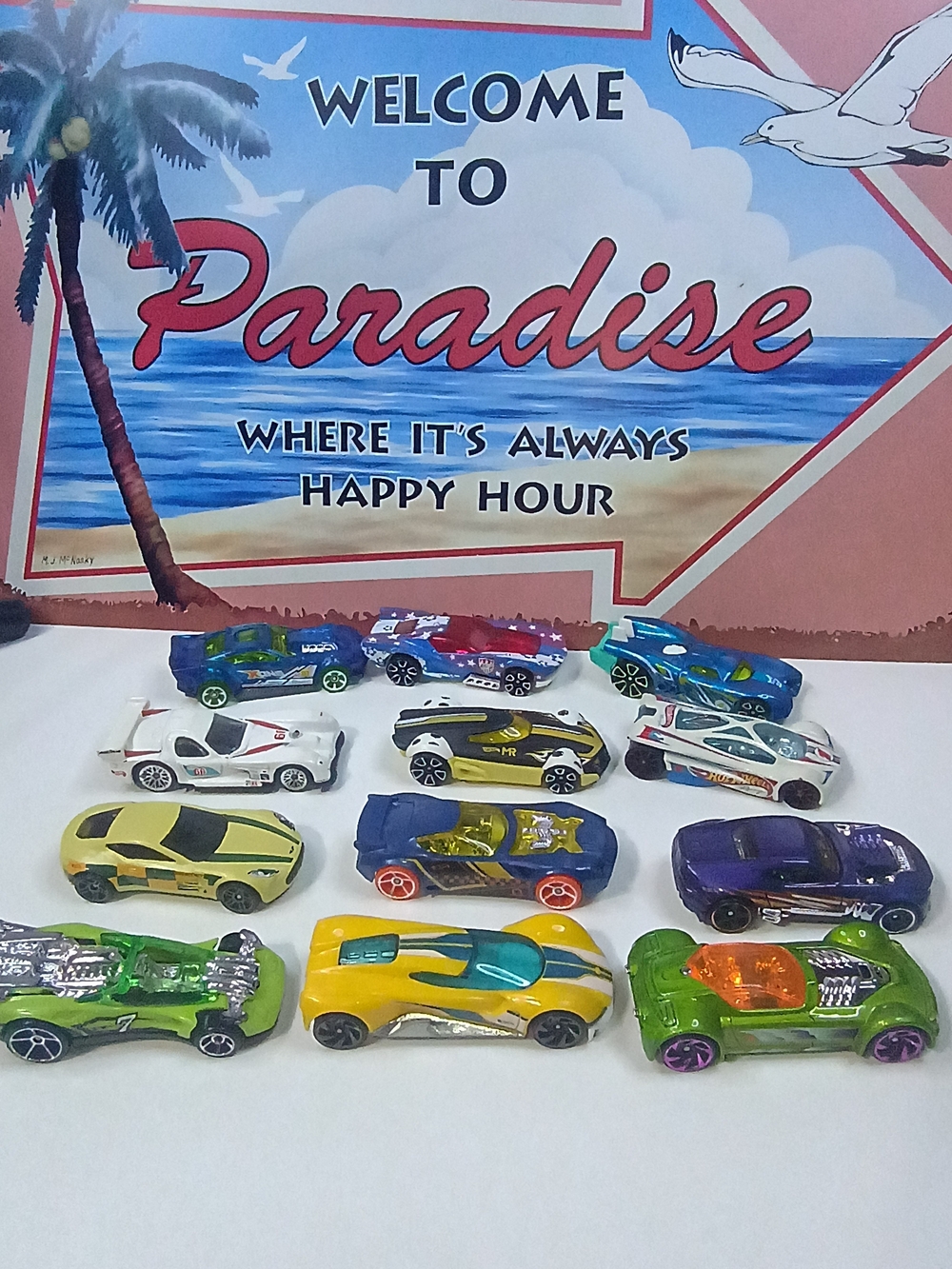 Hot Wheels Style Kids Toy Car Set - Assorted Colors